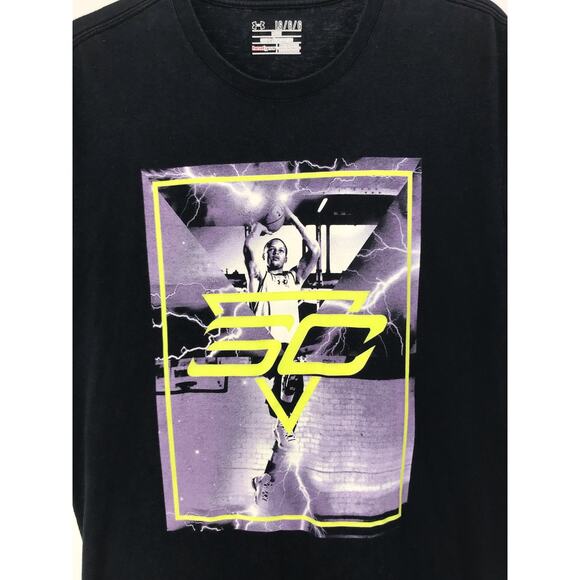 Under Armour Steph Curry Short Sleeve Graphic T-Shirt Mens L - Picture 3 of 8